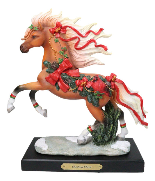 Chestnut Cheer Prancing Steed Horse Western Decor Figurine By Laurie Prindle