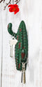 Pack Of 2 Cast Iron Rustic Southwestern Desert Cactus 2-Pegs Double Wall Hook