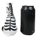 Wildlife Nature Safari Savanna Equid Zebra Horse Foal Sitting Figurine