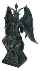 15"H Baphomet Sabbatic Goat Idol Occultic Statue Figurine Maxine Miller