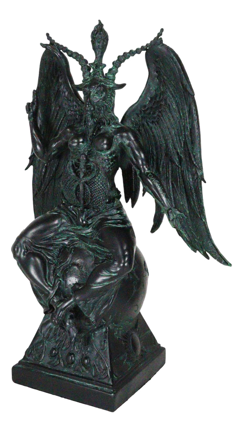 15"H Baphomet Sabbatic Goat Idol Occultic Statue Figurine Maxine Miller
