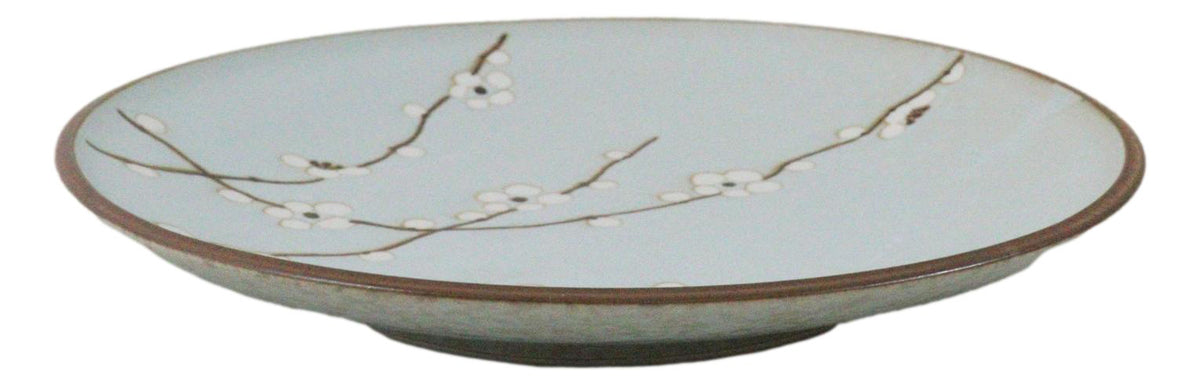 Pack Of 4 Made In Japan Soushun Sakura Round Porcelain Buffet Lunch Plates 10"D