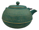 Tokusa Green And Gold Gradient Cast Iron Tetsubin Teapot With Enamel Liner