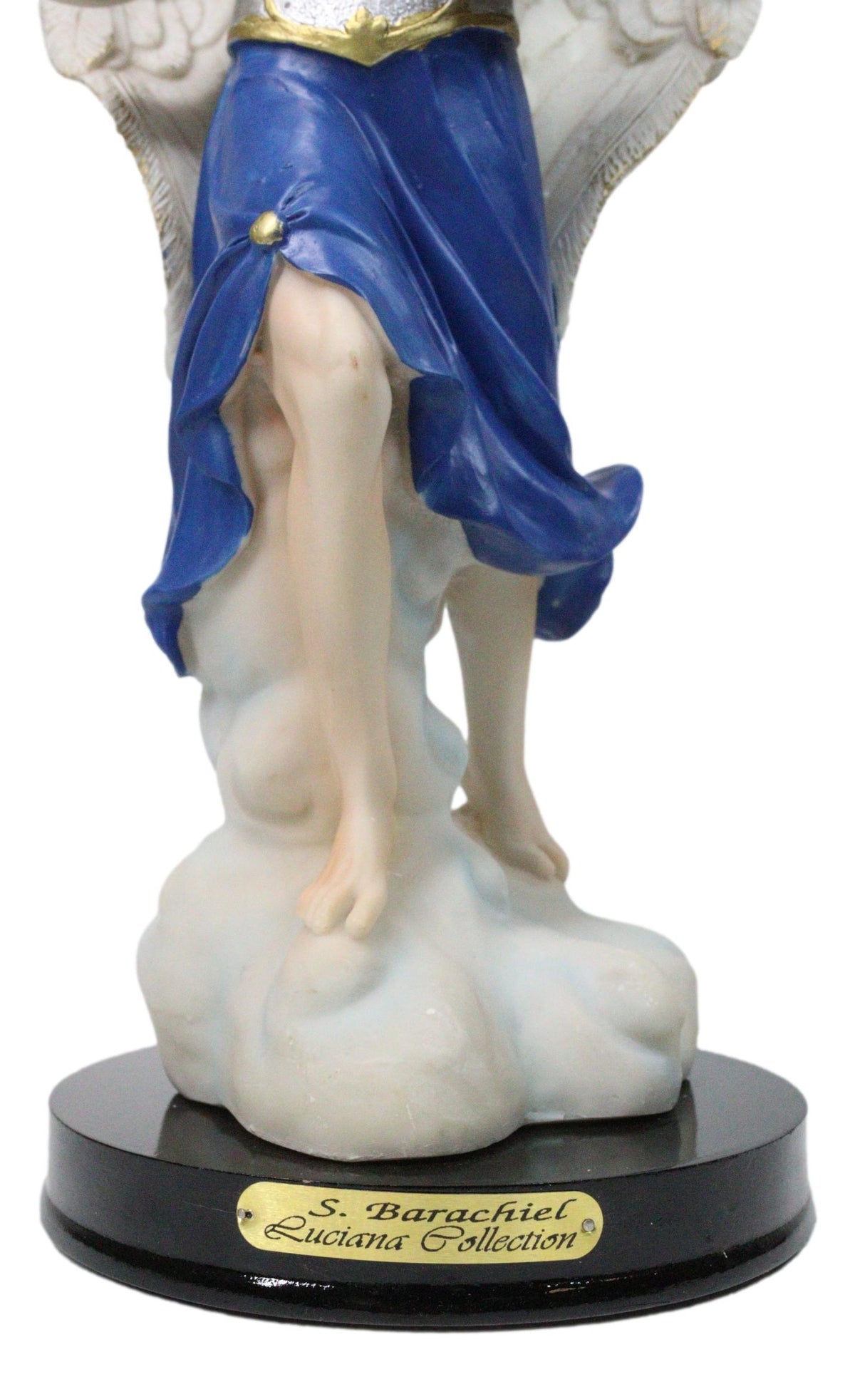 Archangel Saint Barachiel Carrying Bread Basket Christian Figurine W/ Base 12"H