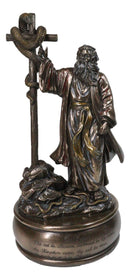 Moses Lifting Up The Bronze Serpent Pole to Ward Off Venomous Serpents Figurine