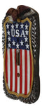 Patriotic American Bald Eagle On USA Flag Wall Single Toggle Switch Plates Set