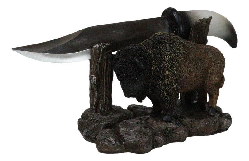 Rustic Western Native Bison Buffalo Stainless Steel Knife Letter Opener Set