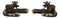 Set of 2 Rustic Western Bull Moose On Branch Drapery Curtain Holdback Tie Back