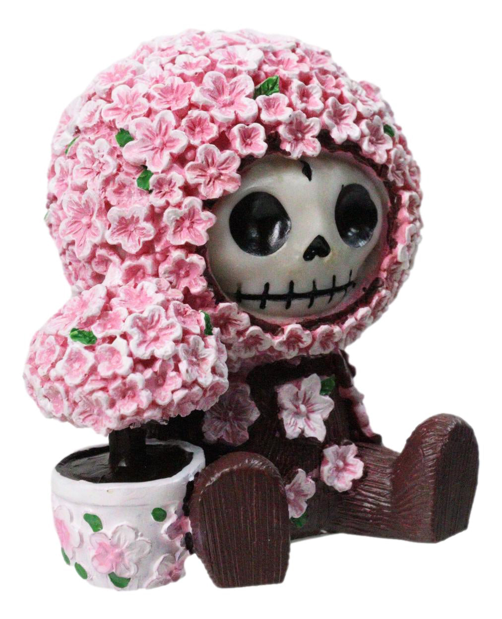 Furry Bones Japanese Sakura Pink Cherry Blossoms Skeleton Figurine Furrybones