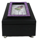 February Amethyst Birthstone Faithfulness And Wisdom Black Musical Trinket Box