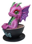 Ruth Thompson Artisan Coffee with Andi Drake Wyrmling Dragon In Cup Figurine