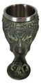 Ocean Kraken Cthulhu Cosmic Giant Octopus The Great One Faux Bronze Wine Goblet