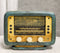 Novelty Vintage Retro Blue Antique Radio Player Money Coin Savings Piggy Bank