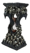 Gothic Graveyard Morphing Cranium Skulls Invertible Pillar Sand Timer Figurine