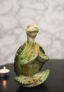 Nautical Marine Green Turtle in Blissful Meditation Decorative Figurine 6.25" L