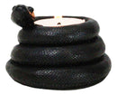 Pack Of 2 Witchcraft Dark Magic Black Coiled Snake Tea Light Votive Candleholder