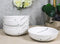 Pack Of 5 Ceramic Yukino Hana Collection Soup Salad Rice Shallow Bowls 10oz