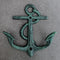 Pack of 2 Cast Iron Rustic Verdigris Sailor Ocean Ship Anchor Double Wall Hooks