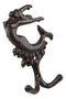 Set Of 2 Cast Iron Mermaid Ariel Above The Waves Rustic Double Wall Coat Hooks
