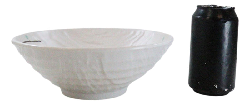 Set Of 6 Modern Yukino Hana Melamine Large Ramen Soup Pasta Salad Bowls 46oz 9"D