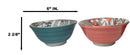Pack Of 2 Made In Japan FLW April Showers Orange And Green Porcelain Bowls 18oz