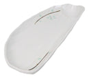 Set Of 6 Yukino Hana Snow Melamine Half Moon Partitioned Sushi Plate Platters