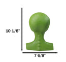 UFO Space Ship Martian Green ET Roswell Alien Head Bust Figurine 10.25"H