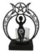 Wicca Danu Spiral Goddess Triple Moon Metal Votive Tea Light Candle Holder