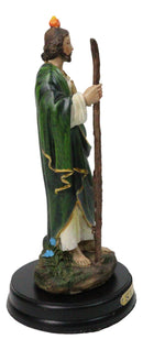 Saint Jude Thaddeus The Apostle With Holy Spirit Fire Figurine With Base 5.5"H