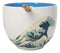 Great Wave Of Kanagawa Hokusai Ceramic Donburi Ramen Soup Bowl Chopsticks Set