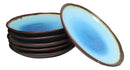 Pack Of 6 Blue Sky Aozora Kannyu Ceramic Round Appetizer Salad Dessert Plates