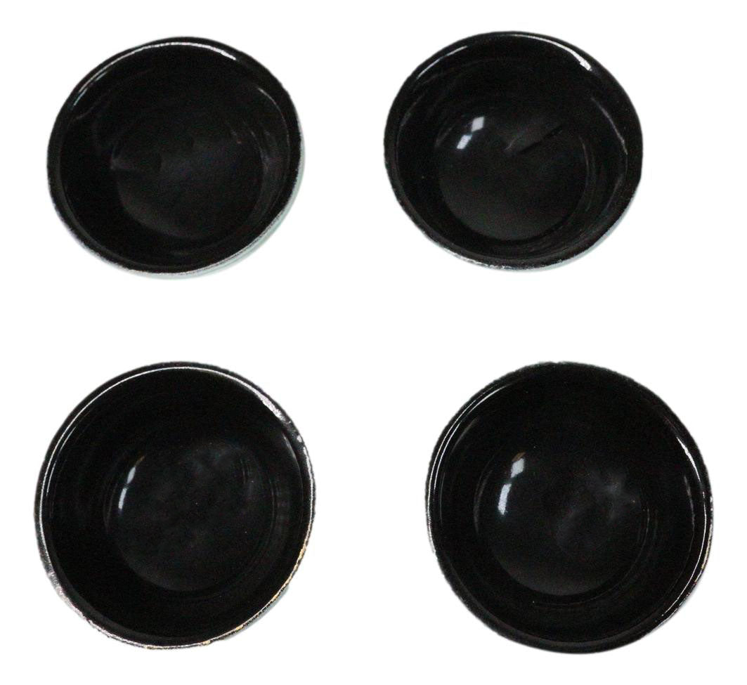 Mint Green Textured Japanese Tetsubin Style Cast Iron Mini Tea Cups Set of 4
