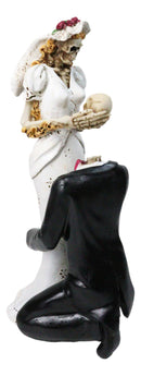 DOD Gothic Skeleton Bride and Groom Wedding Figurine To Have and to Hold