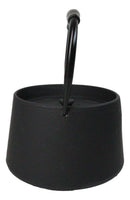 Black Modern Straight Edge Design Tetsubin Larger Cast Iron Teapot 33oz