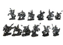Set of 12 Medieval Armored Cavalry Horse Knights in Suit of Armor Figurines