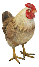 Rustic Western Country Farm Light Brown Chicken Hen Figurine 4.5" Tall