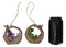Pack of 2 Whimsical Green Purple Dragons With Birds In Tree Ring Decor Ornaments