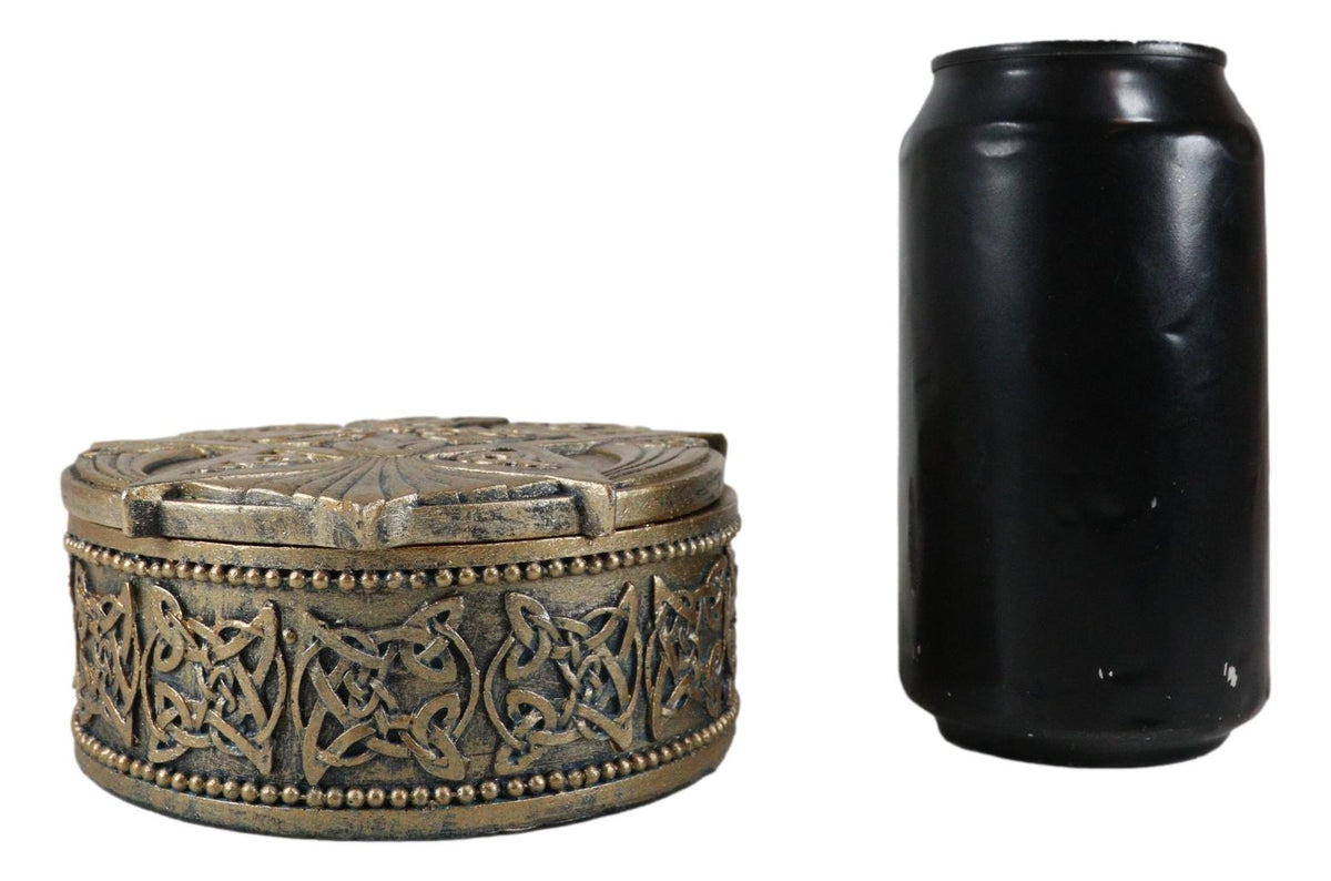 Celtic Raven Lludd Morrigan Pentacle Rune Knotwork Symbols Decorative Box