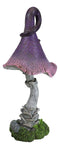 Enchanted Fairy Garden Giant Purple Crooked Toadstool Mushroom Figurine 12"H