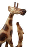 Balikraft Balinese Wood Handicraft Solo Mother Giraffe With Calf Family Figurine