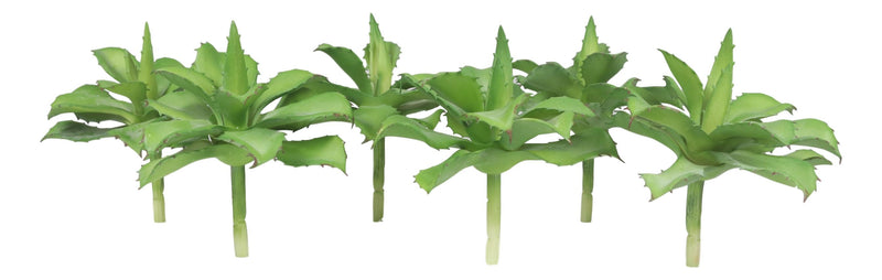 Pack Of 6 Realistic Lifelike Artificial Green Cactus Succulent Stem Botanicas