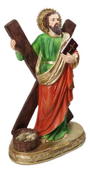 Apostle Disciple Of Jesus Saint Andrew With Saltire Cross Figurine 12" Series