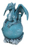 Celestial Solar Galaxy Planet Uranus Terrestrial Guardian Blue Dragon Figurine