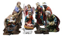 Christmas Nativity Mary Joseph Jesus 3 Wise Men Angel 11 Pc Figurines Set 12"