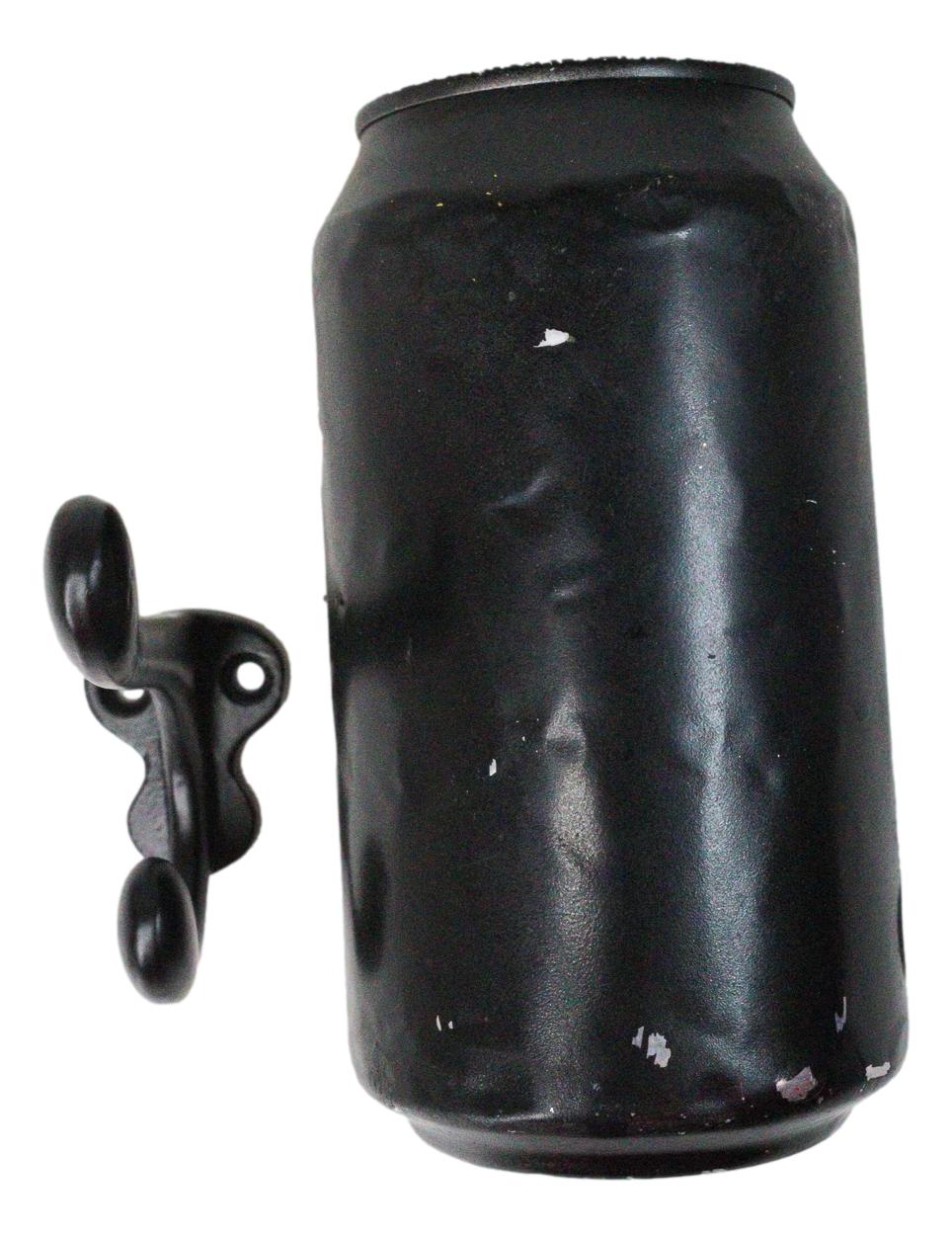Pack Of 4 Cast Iron Black Traditional School House Double Peg Wall Hooks Accent