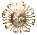 Metal Gold Celestial Heavens Sun Face Belenos Wall Decor Plaque Sculpture 12"H