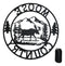 24" Rustic Western Moose Country By Mountains Pine Forest Metal Wall Circle Sign