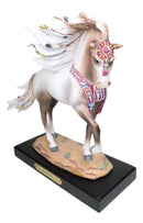 Tribal Navajo Painted Sky Feather Horse Western Decor Figurine By Laurie Prindle - Ebros Gift