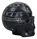 Gothic Wicca Black Mystic Arts Planetarium Zodiac Celestial Ancient Symbols Skull Figurine