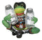Cowboy Toad Frog With Hat Boots And Southwest Serape Salt Pepper Shakers Holder